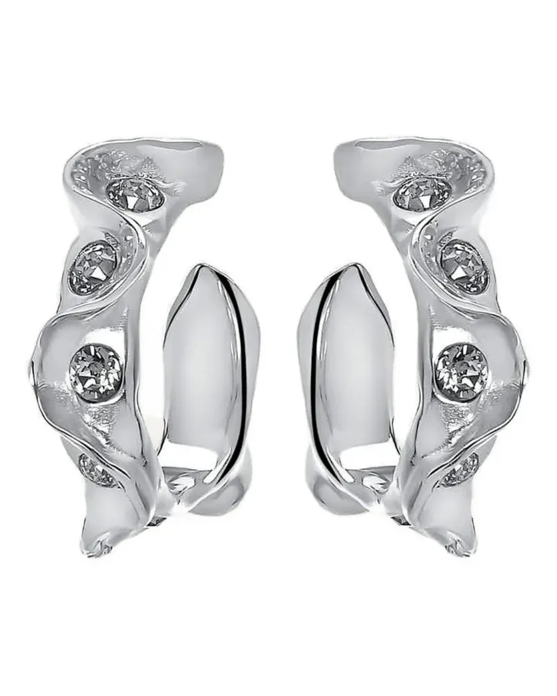 Oscar de la Renta Ohrringe mit Kristallen - Silber Silber