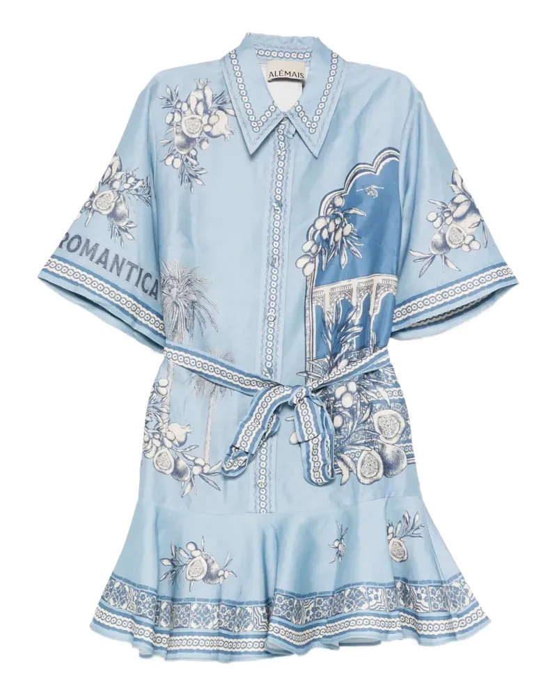 ALEMAIS Villa Romantica mini dress - Blau Blau