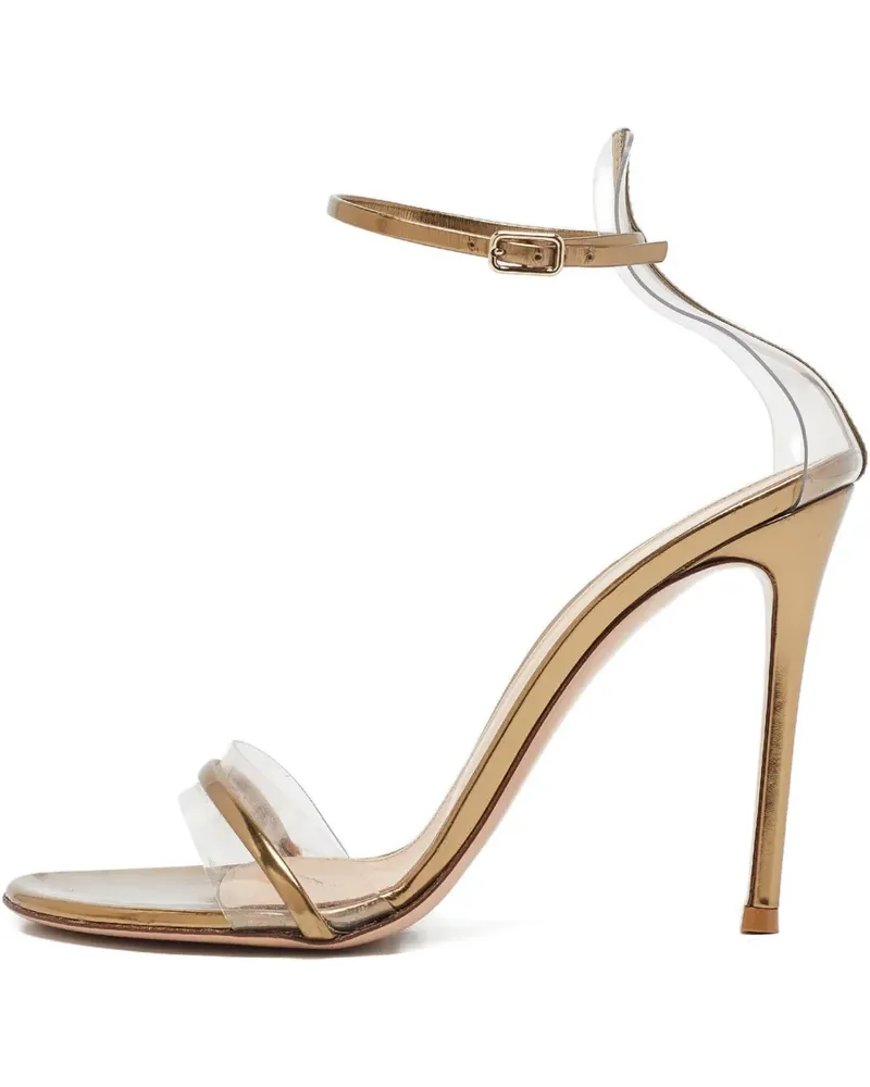 Gianvito Rossi Sandalen mit transparenten Riemen - Gold Gold