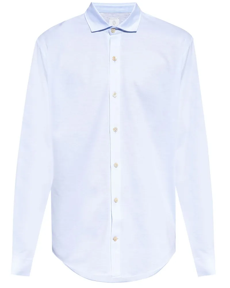 Eleventy Hemd mit Eton-Kragen - Blau Blau
