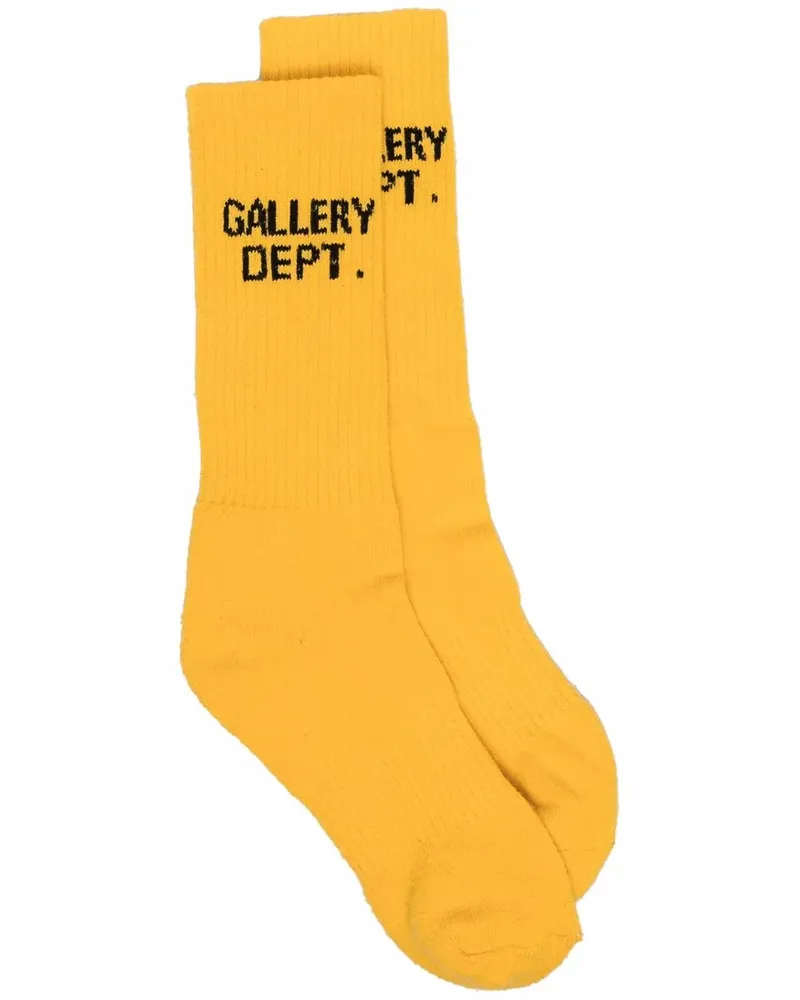 GALLERY DEPT. Gestrickte Intarsien-Socken - Gelb Gelb