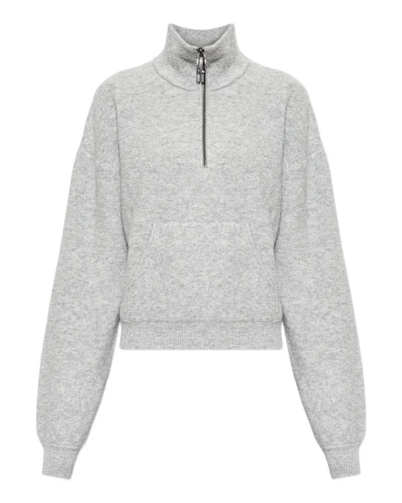 Victoria Beckham Pullover mit Viertelreißverschluss - Grau Grau