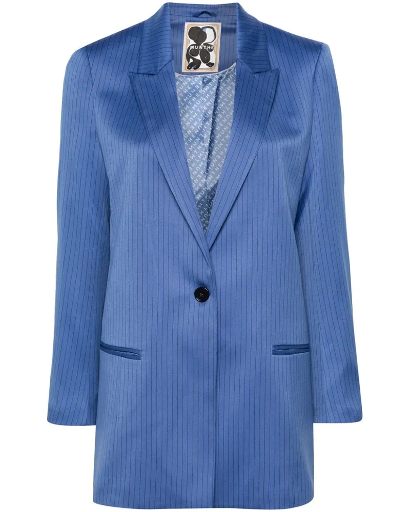 MUNTHE Lussima Blazer mit Streifen Blau