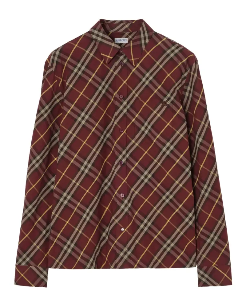 Burberry Kariertes Baumwollhemd - Rot Rot