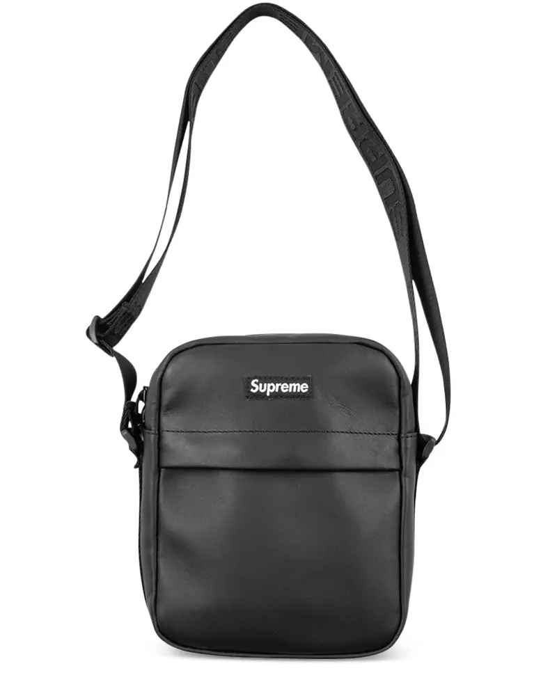 Supreme Being Schultertasche aus Leder - Schwarz Schwarz