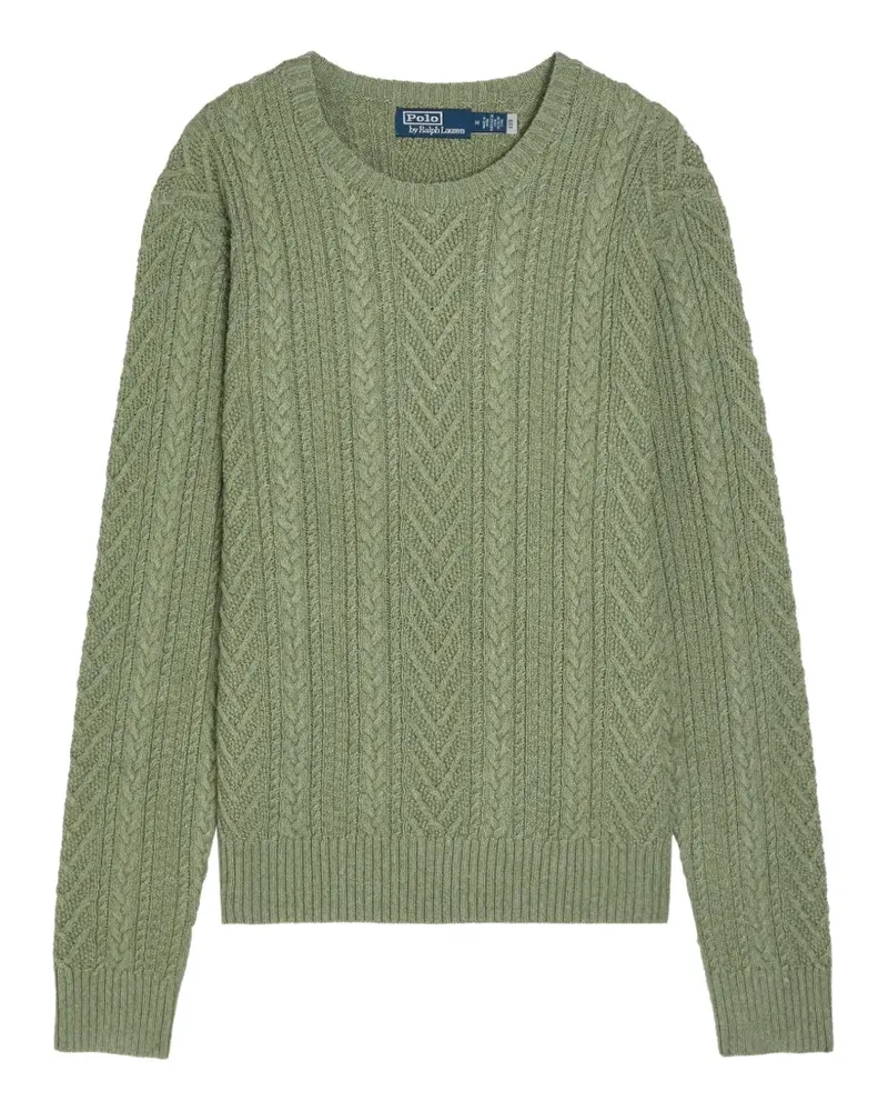 Ralph Lauren Aran Pullover aus Baumwoll-Leinengemisch - Grün Grün