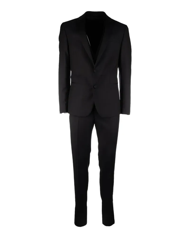Corneliani single-breasted suit - Schwarz Schwarz