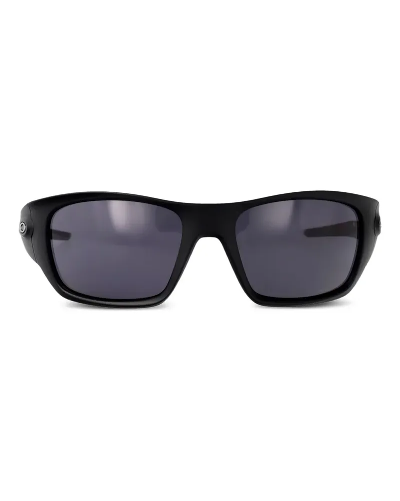 Oakley Sonnenbrille mit eckigem Gestell - Schwarz Schwarz