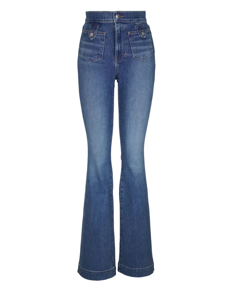 Veronica Beard Ausgestellte Jeans - Blau Blau