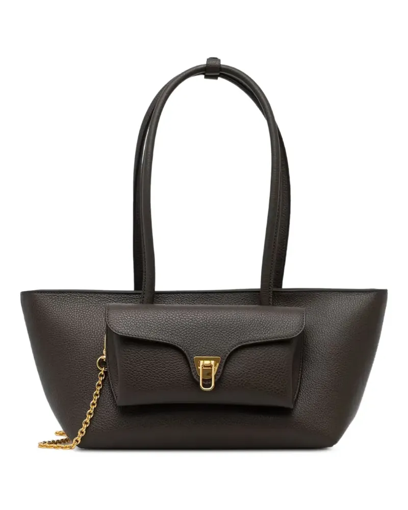 Coccinelle Mittelgroßer  Double Beat Tote Bag - Braun Braun