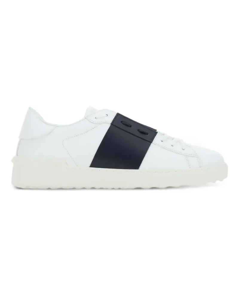 Valentino Garavani leather band open sneakers - Weiß Weiß