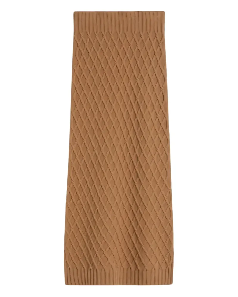 Max Mara Gestrickter Minirock - Braun Braun