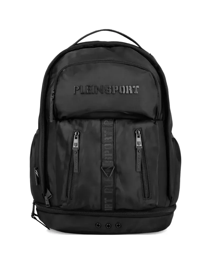 Philipp Plein embossed-logo backpack - Schwarz Schwarz