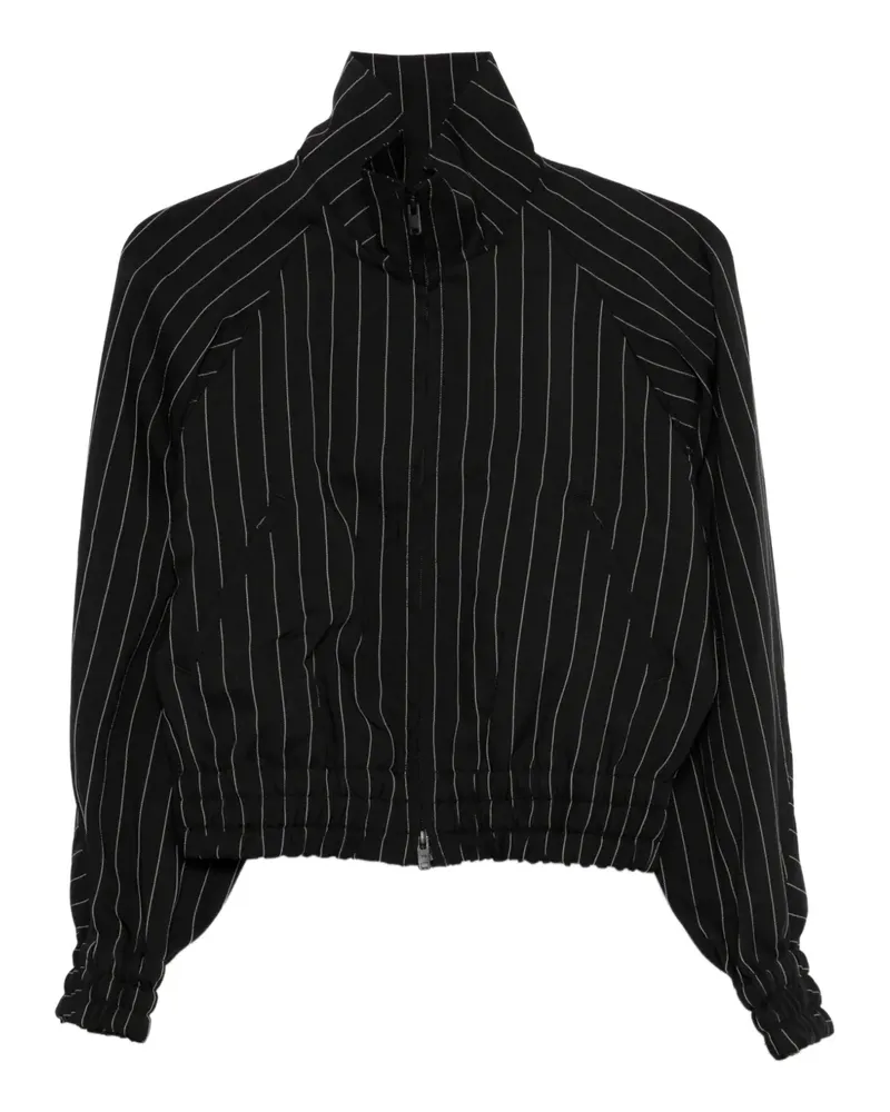 Y-3 stripe-pattern bomber jacket - Schwarz Schwarz