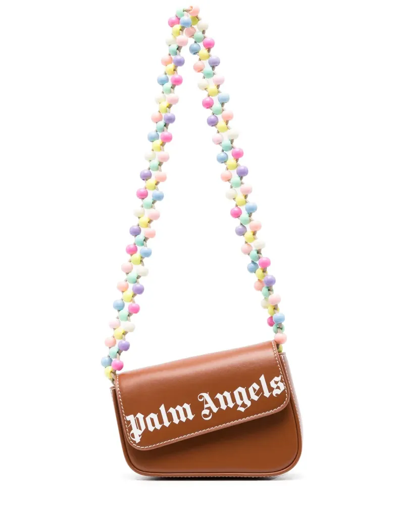 Palm Angels Mini Crash Schultertasche - Braun Braun