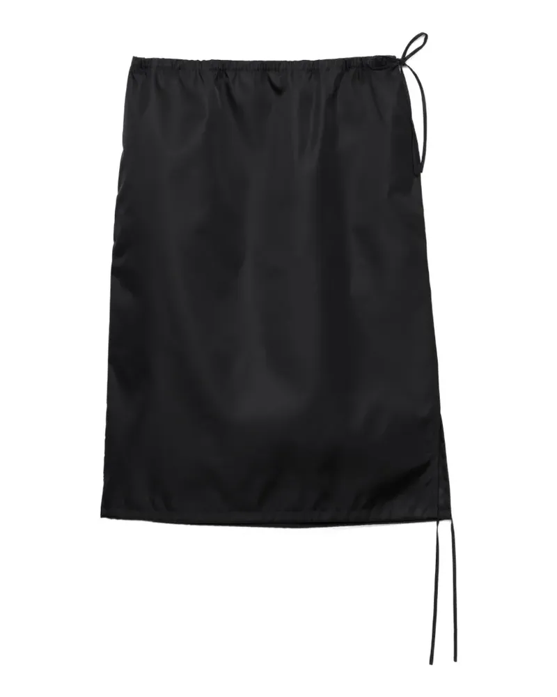 Prada Rock mit Kordelzug - Schwarz Schwarz