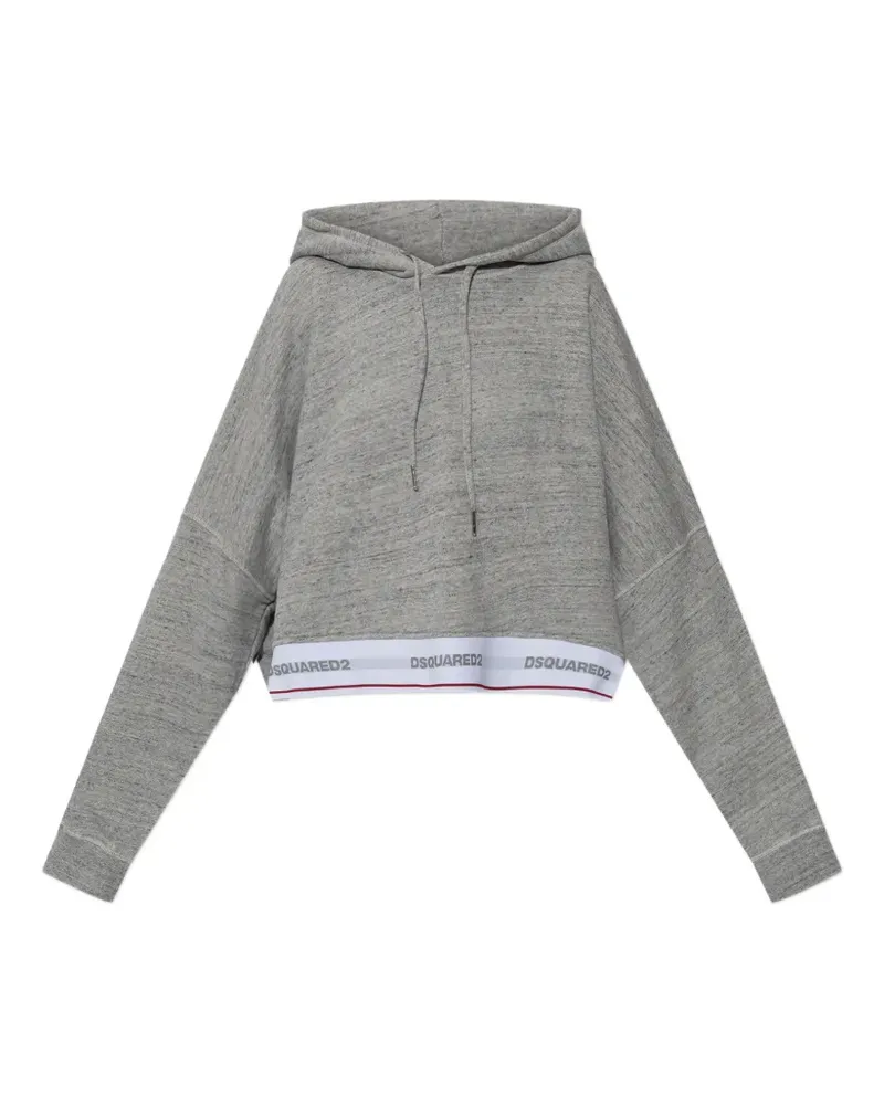 Dsquared2 cropped hoodie - Grau Grau