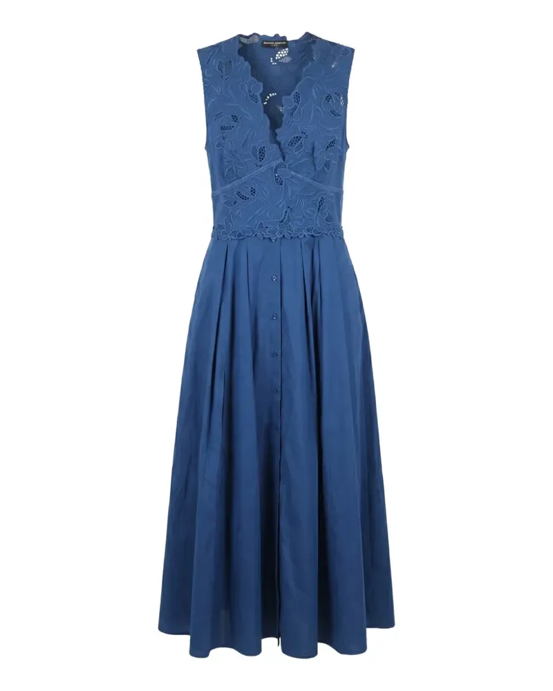 Ermanno Scervino floral-lace midi dress - Blau Blau