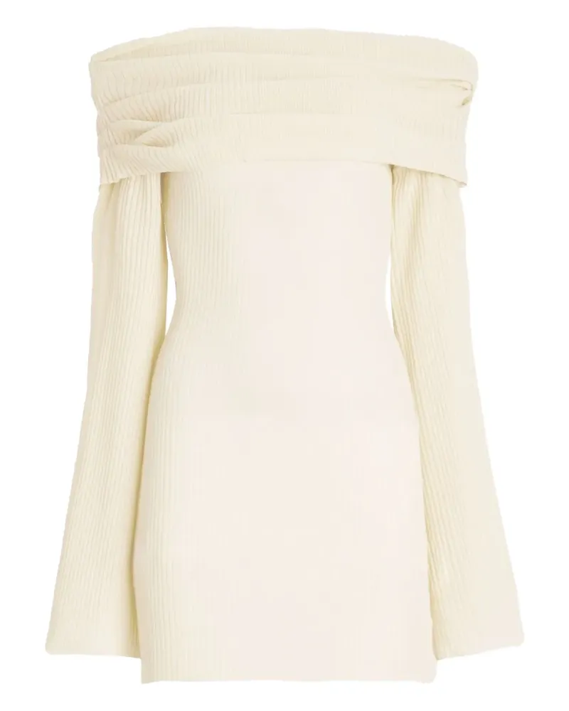 SER.O.YA Schulterfreies Galli Kleid - Nude Nude