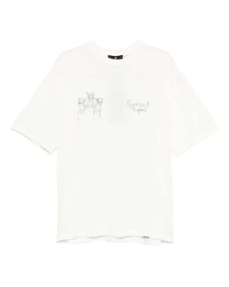 REPRESENT T-Shirt mit Print - Weiß Weiß