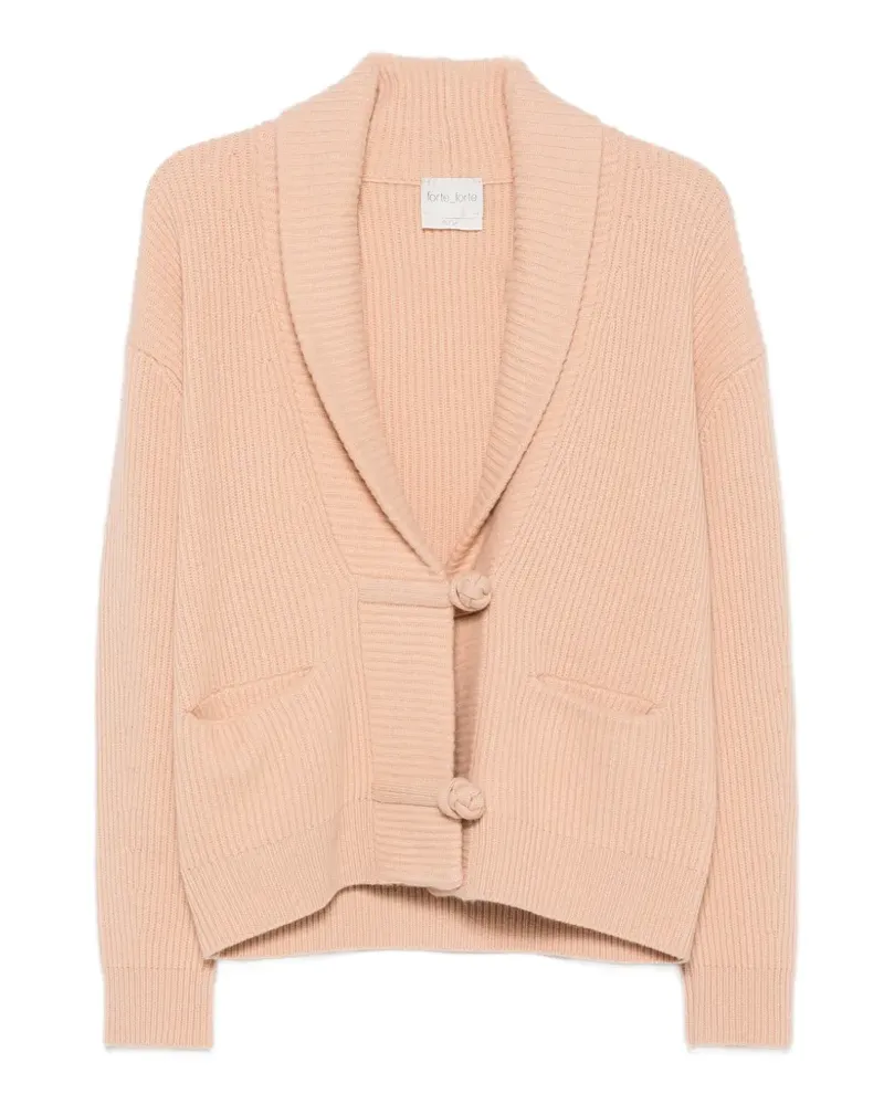 forte_forte Cardigan mit Schalkragen - Nude Nude