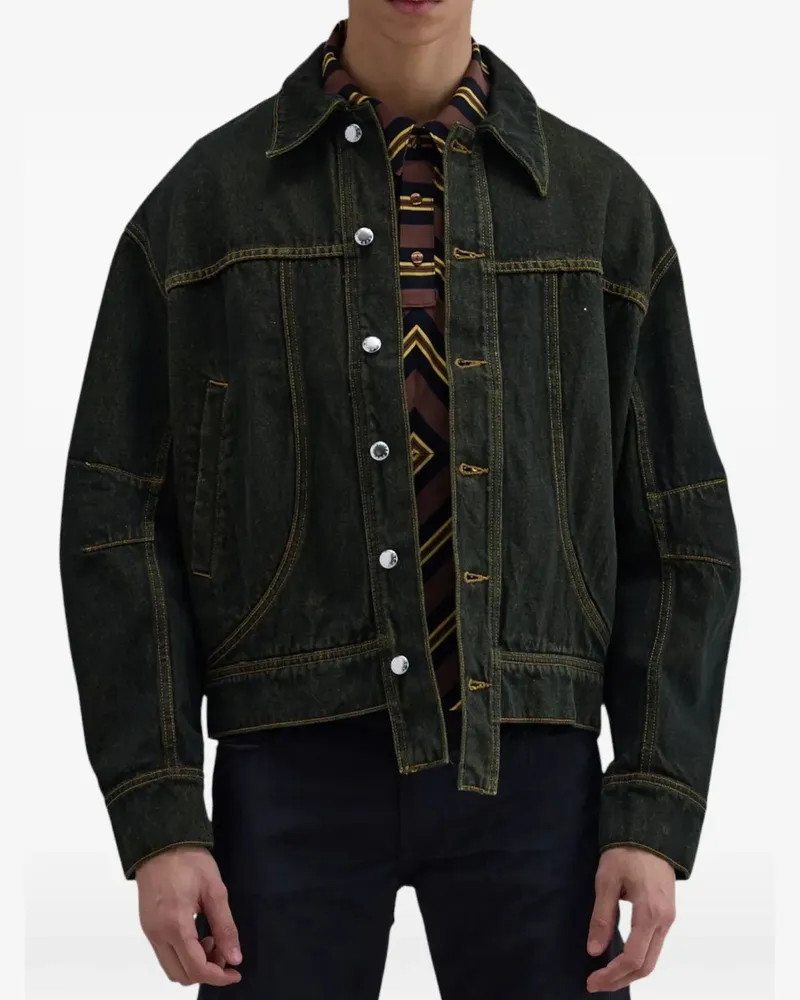 Eckhaus Latta El denim jacket - Grün Grün