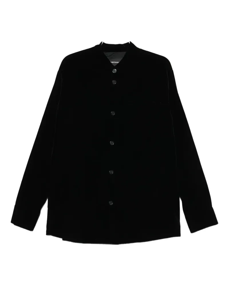 Emporio Armani Langärmeliges Hemd - Schwarz Schwarz