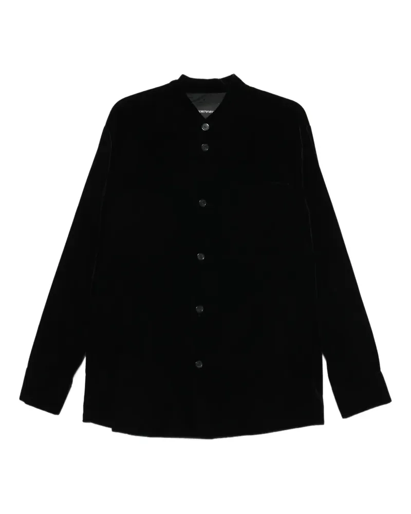 Emporio Armani Langärmeliges Hemd - Schwarz Schwarz