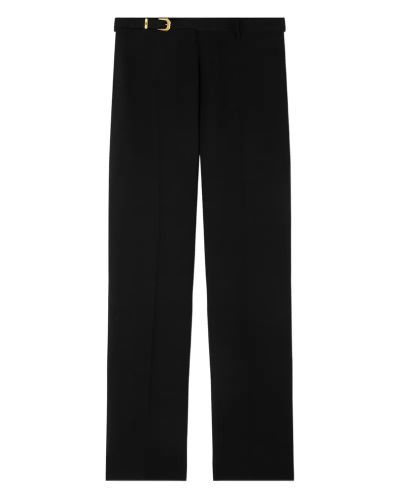 Versace Klassische Hose mit Gürtel - Schwarz Schwarz