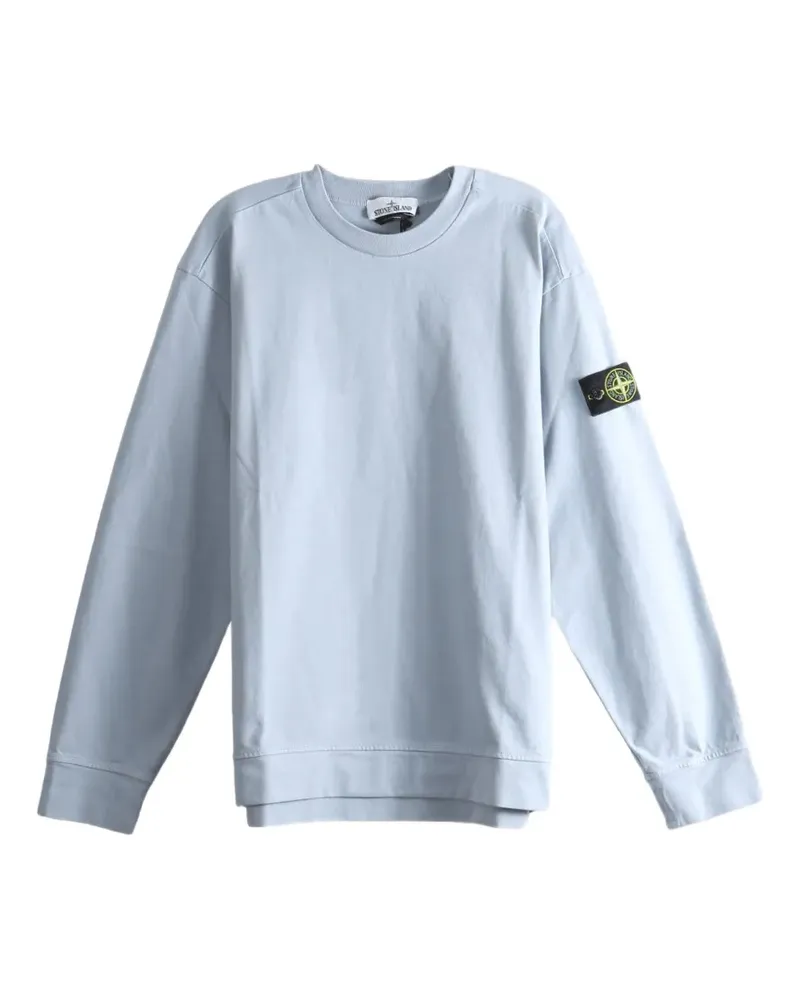 Stone Island 6100057 heavy organic cotton jersey sweatshirt - Blau Blau