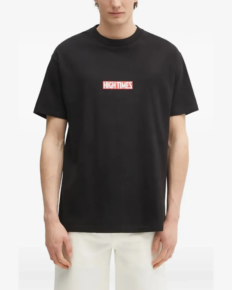 Wacko Maria High Times T-Shirt mit Logo - Schwarz Schwarz