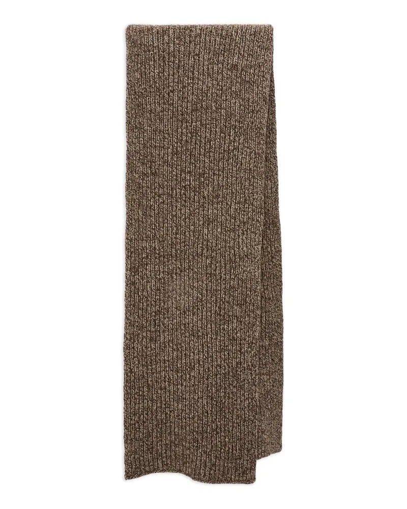 Yves Salomon Gestrickter Kaschmirschal - Braun Braun
