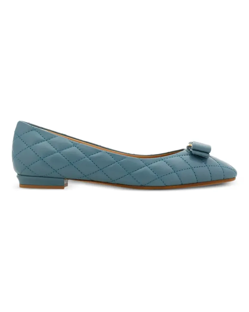 Ferragamo quilted Varina ballet flats - Blau Blau