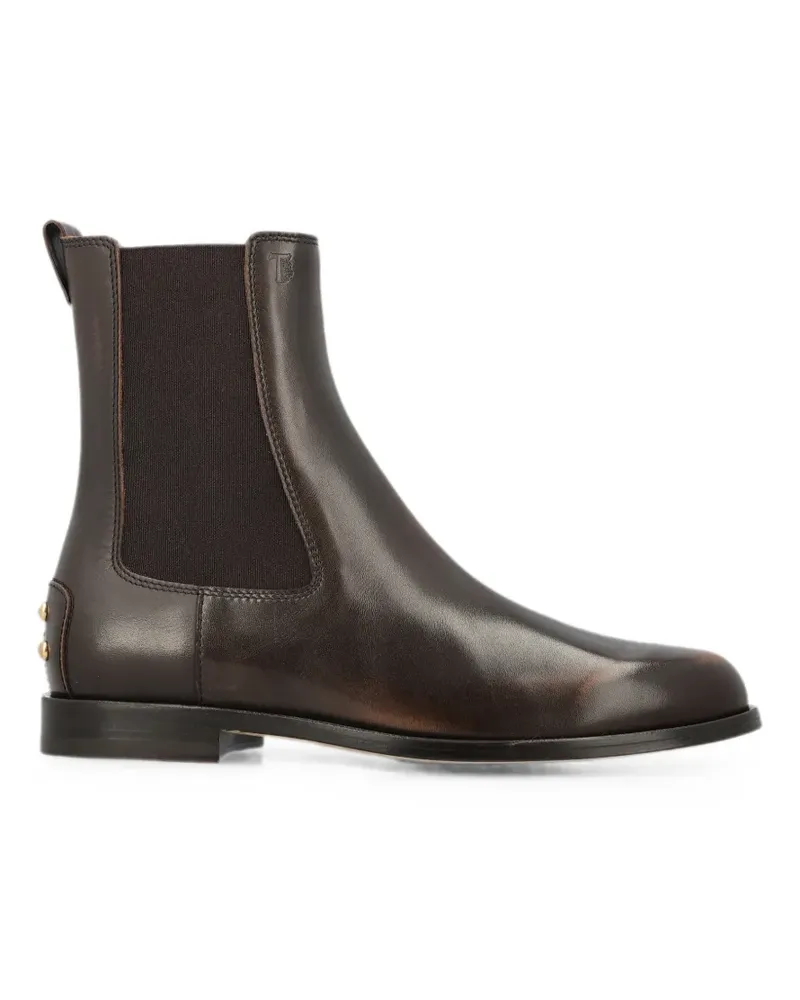 TOD'S Gommino Chelsea-Boots mit Nieten - Braun Braun