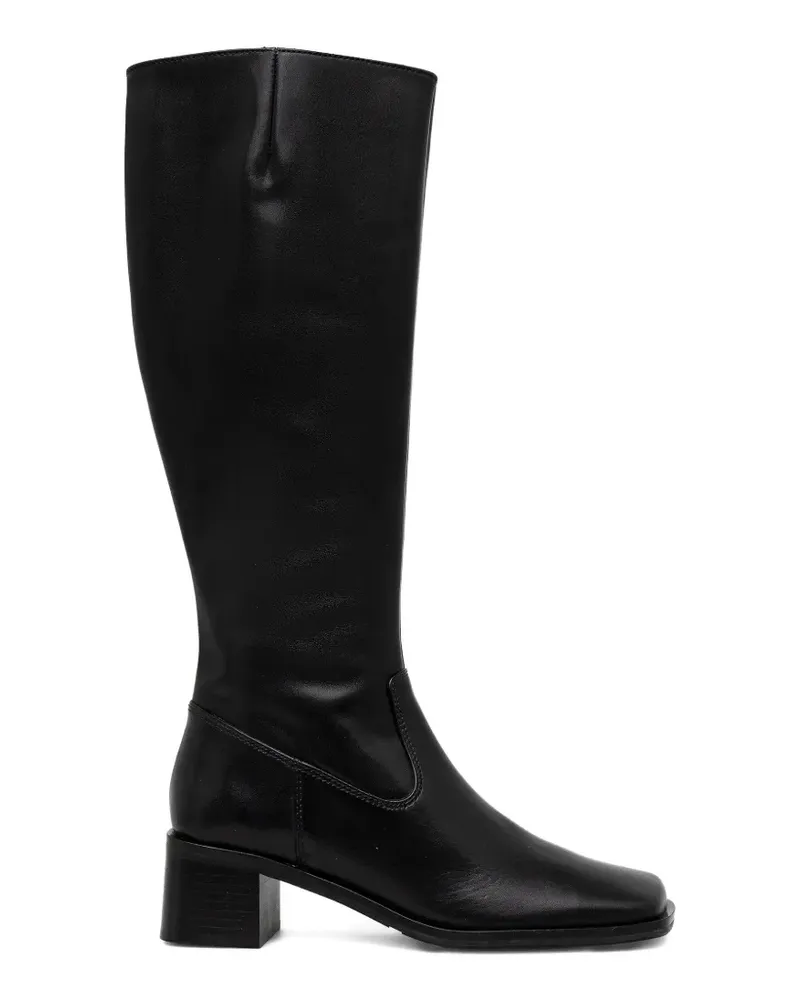 Billi Bi square-toe heeled boots - Schwarz Schwarz