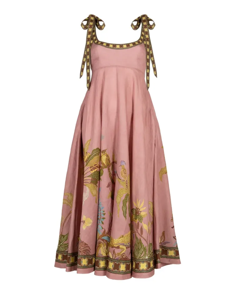 ALEMAIS Zurie midi dress - Rosa Rosa