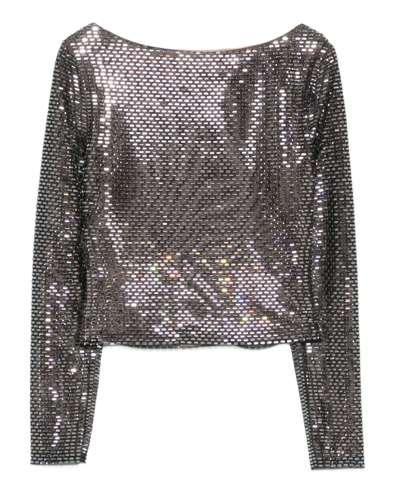 Self-Portrait Verziertes Oberteil - Schwarz Schwarz