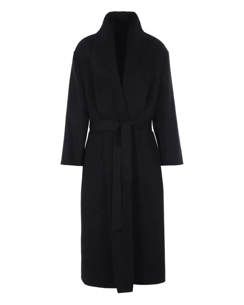 Tom Ford Mantel mit Gürtel - Schwarz Schwarz