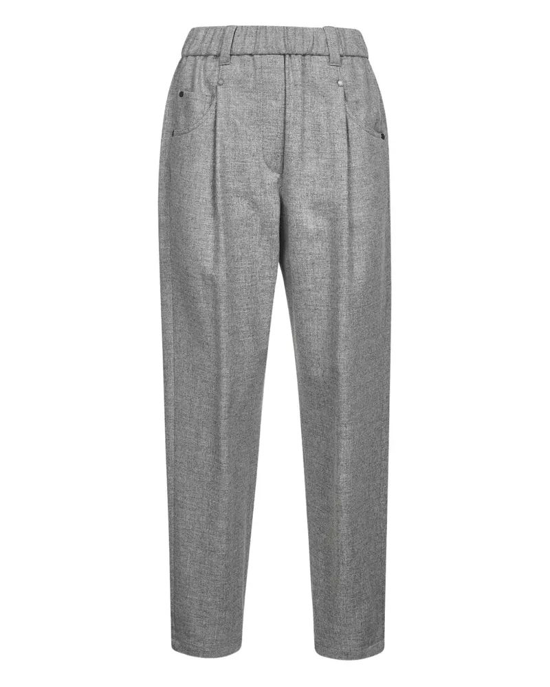 Brunello Cucinelli Hose mit elastischem Bund - Grau Grau