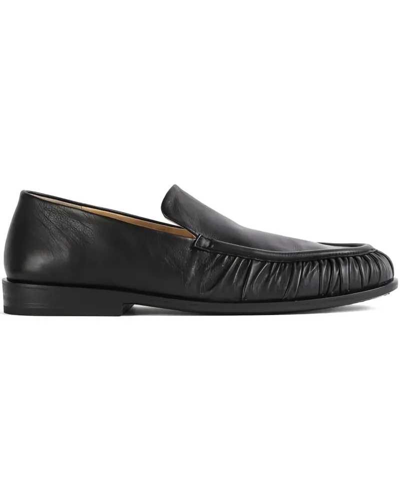 Marsèll Loafer mit Faltendetail - Schwarz Schwarz