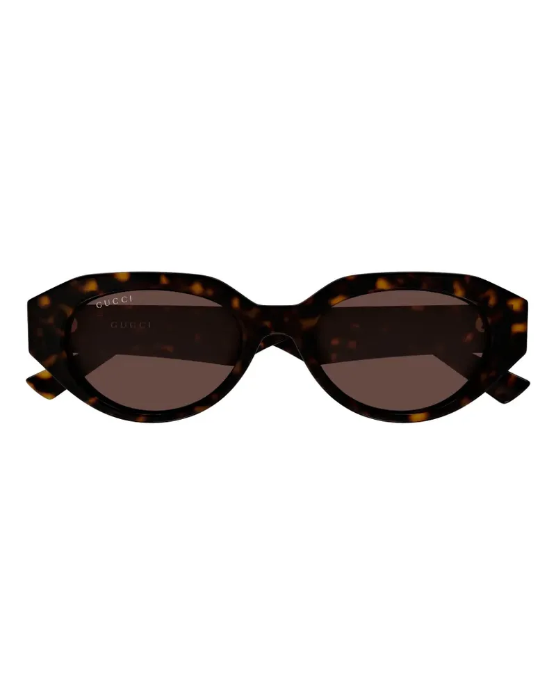 Gucci geometric-frame sunglasses - Braun Braun