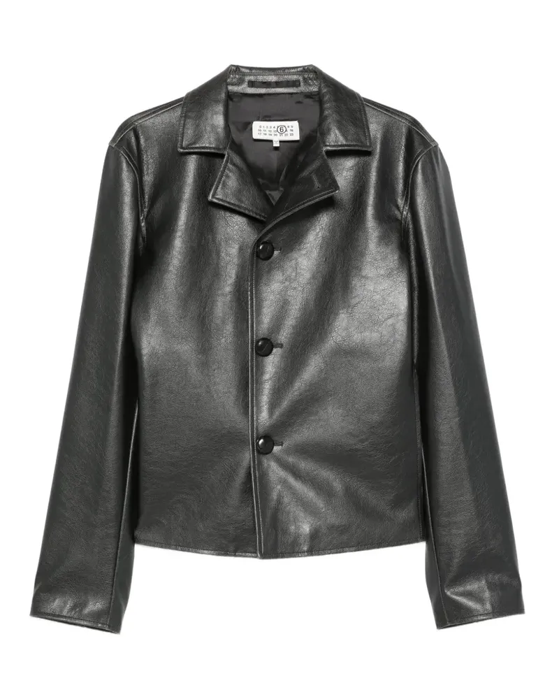 Maison Margiela Jacke mit Knopfleiste - Schwarz Schwarz