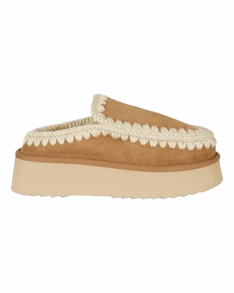 Mou Eskimo Slipper mit Plateau - Braun Braun