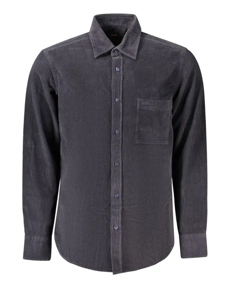 HUGO BOSS Cordjacke mit Brusttasche - Blau Blau