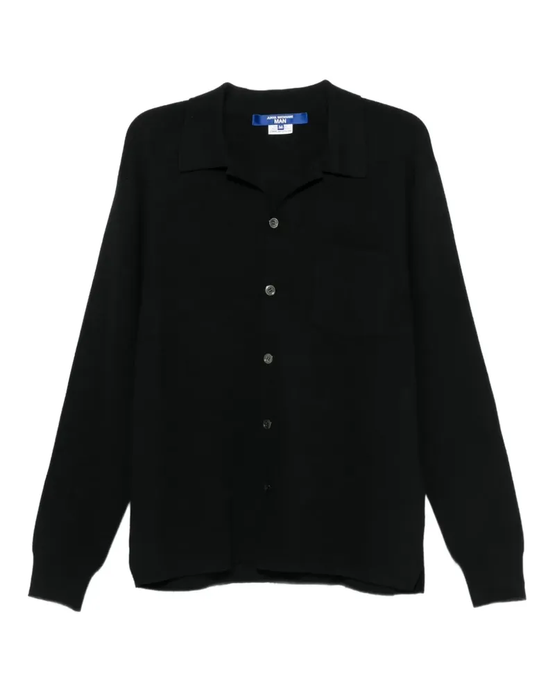 Junya Watanabe button-up collared sweater - Schwarz Schwarz