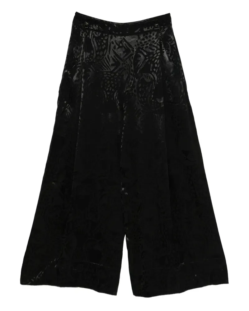 FARM Rio patterned trousers - Schwarz Schwarz