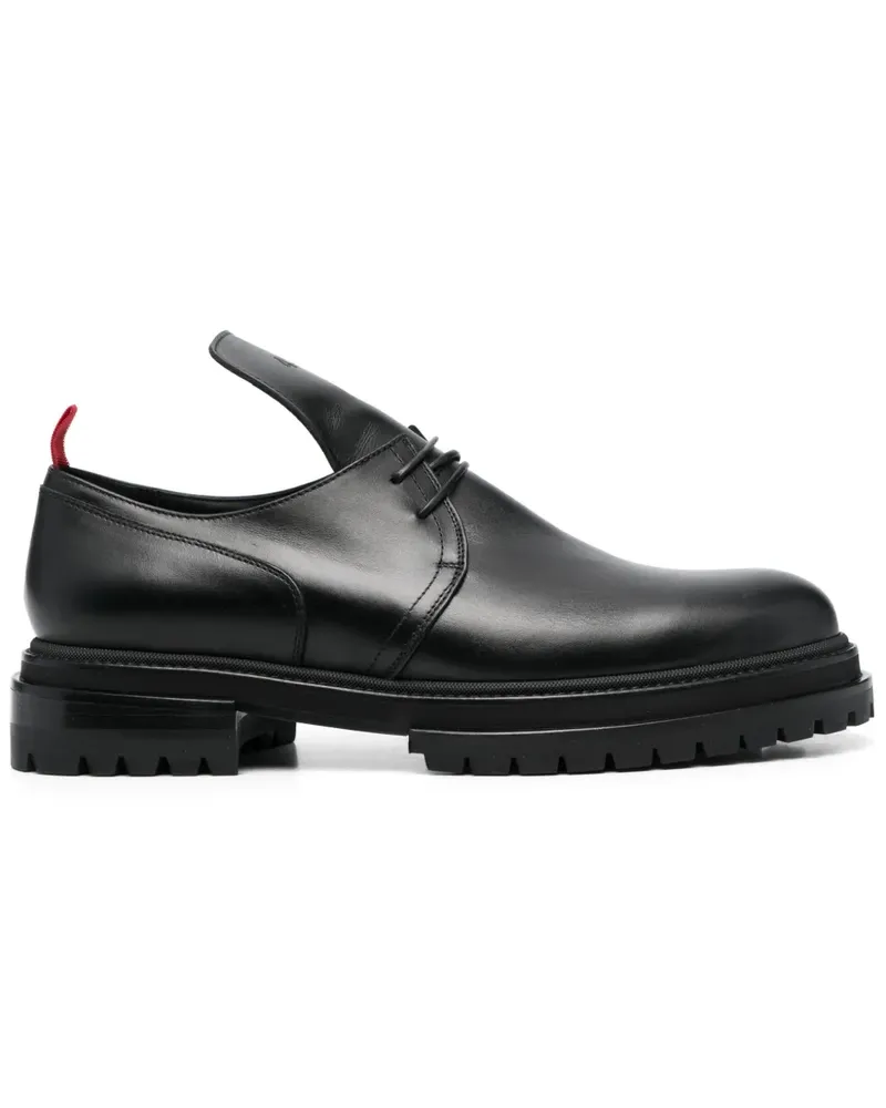 FourTwoFour on Fairfax Schnürschuhe mit Logo-Prägung - Schwarz Schwarz