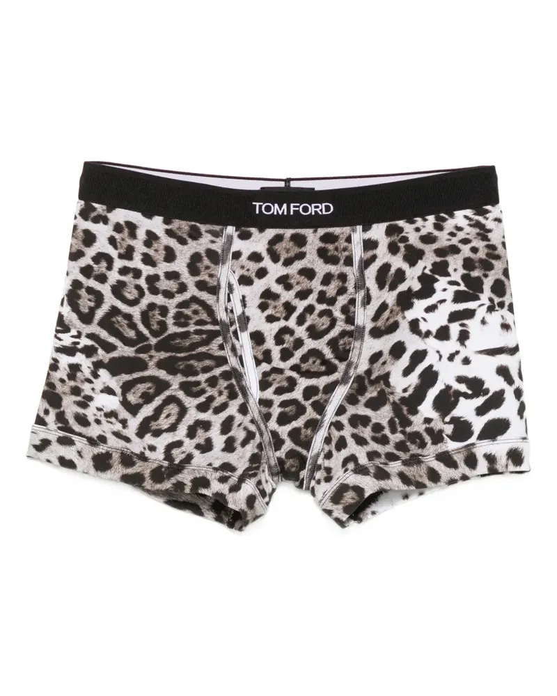 Tom Ford leopard-print boxers - Nude Nude