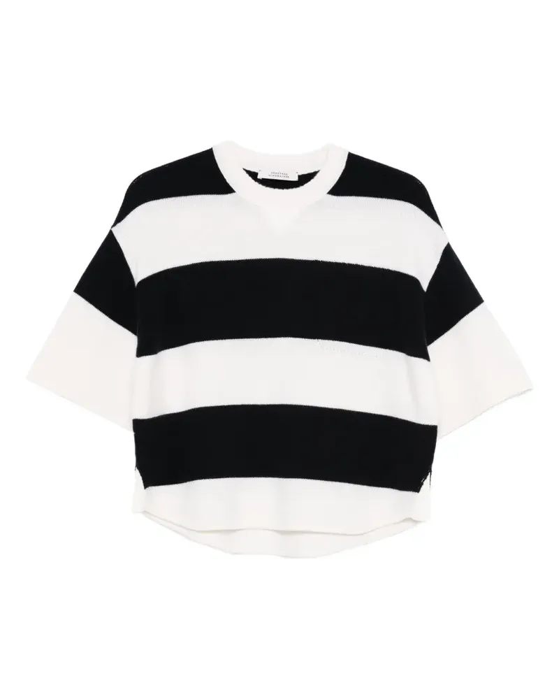 Dorothee Schumacher Gestreifter Pullover - Weiß Weiß
