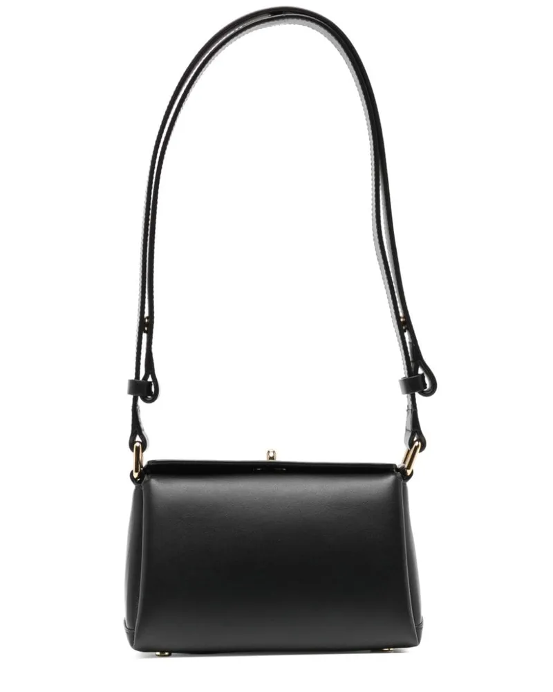 PLAN C Mini Folded Schultertasche - Schwarz Schwarz